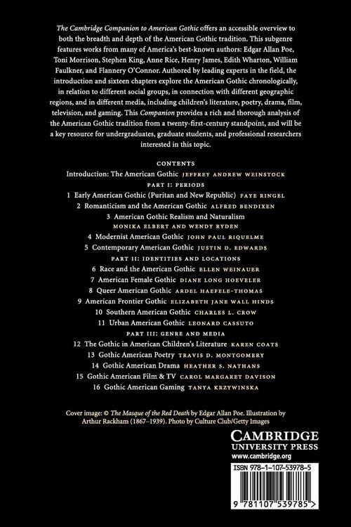 Produktbild: The Cambridge Companion to American Gothic