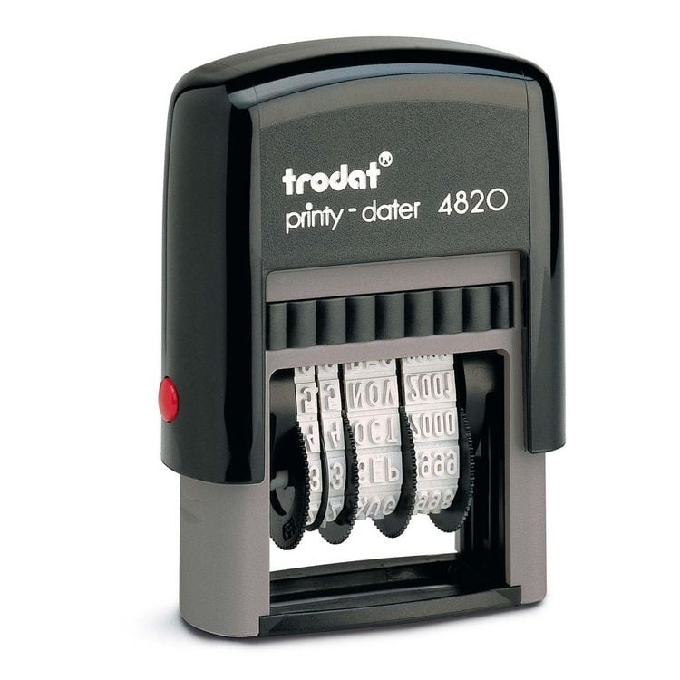 Produktbild: trodat Datumstempel printy dater 4820 4mm schwarz