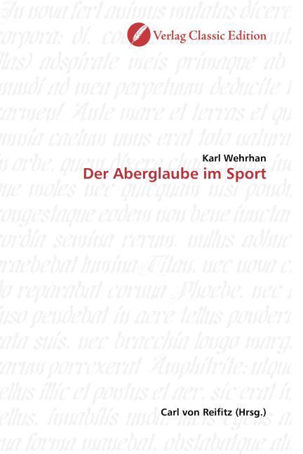 Produktbild: Wehrhan, K: Der Aberglaube im Sport