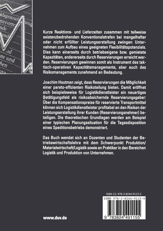 Produktbild: Reservierung von Kapazit&auml;ten