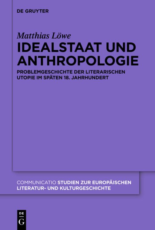 Produktbild: Idealstaat und Anthropologie