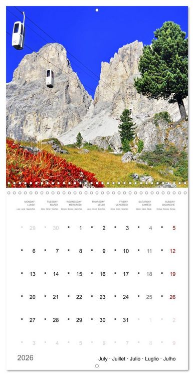 Produktbild: Dolomites Moments in the light (Wall Calendar 2026 12 &times; 12 Inch) CALVENDO 12 Month Wall Calendar
