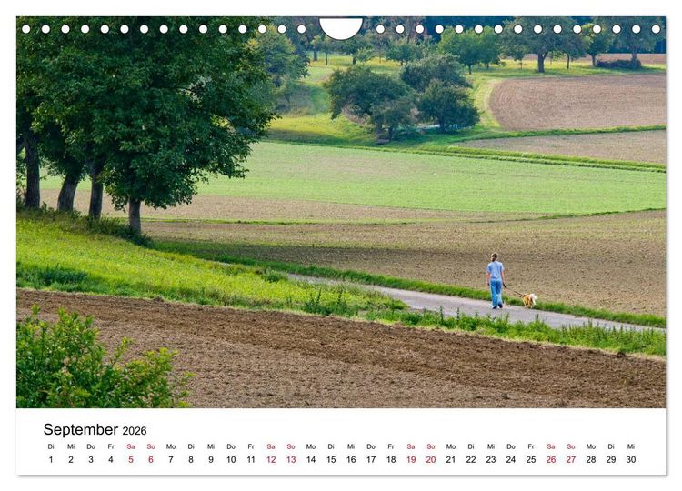 Produktbild: Wege in der Natur - Kraichgau und Enzkreis (Wandkalender 2026 DIN A4 quer), CALVENDO Monatskalender