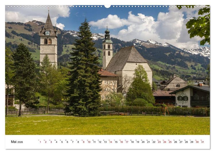 Produktbild: Kitzb&uuml;hel, Sportstadt und Wanderparadies (Wandkalender 2026 DIN A2 quer), CALVENDO Monatskalender