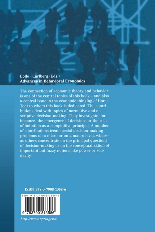 Produktbild: Advances in Behavioral Economics