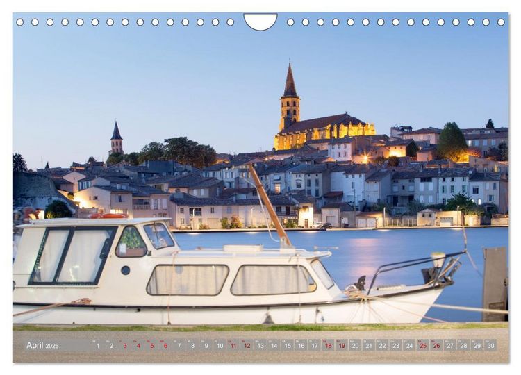 Produktbild: Hausbooturlaub Frankreich - Canal du Midi (Wandkalender 2026 DIN A4 quer), CALVENDO Monatskalender