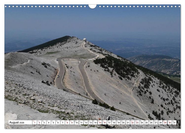 Produktbild: Mit dem Rennrad zum Mont Ventoux (Wandkalender 2026 DIN A3 quer), CALVENDO Monatskalender