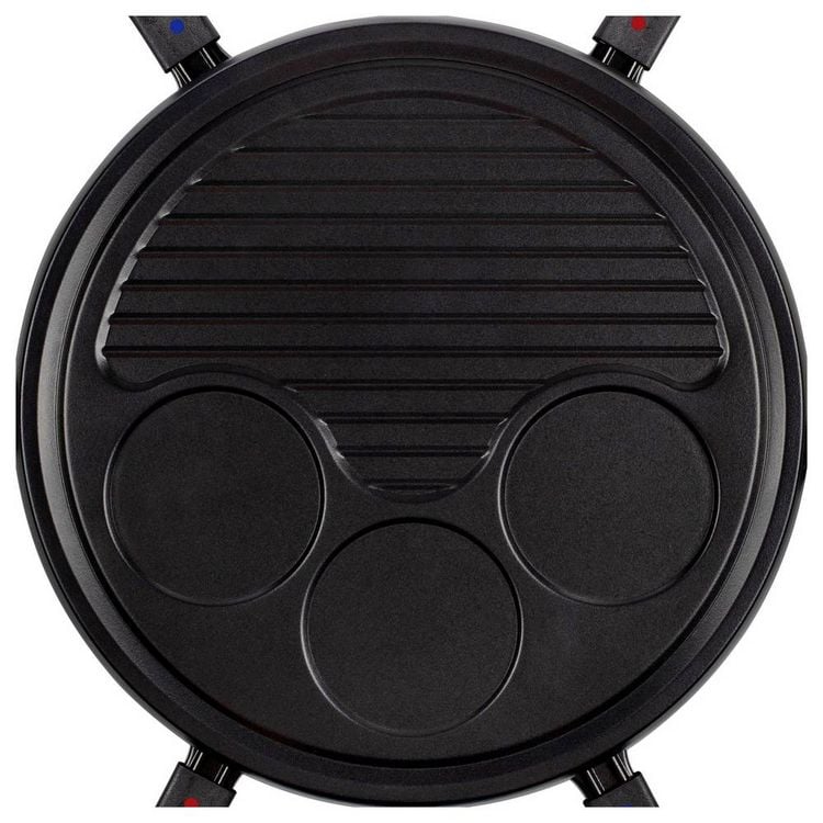 Produktbild: Tristar RA-2998 Raclette 6Pf&auml;nnchen, Antihaftbeschichtung, Kontrollleuchte Schwarz