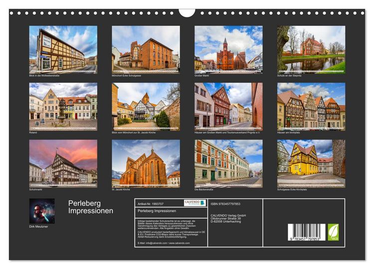 Produktbild: Perleberg Impressionen (Wandkalender 2026 DIN A3 quer), CALVENDO Monatskalender