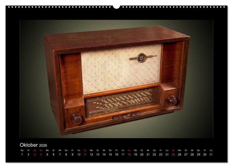 Produktbild: Dampfradios - Antike Radios mit Patina (hochwertiger Premium Wandkalender 2026 DIN A2 quer), Kunstdruck in Hochglanz