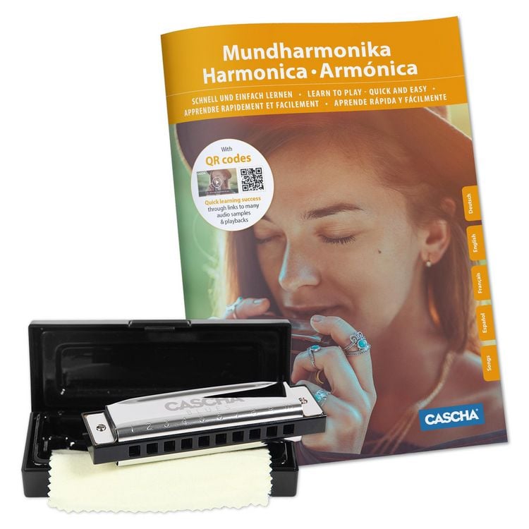 Produktbild: Blues Harmonica Set, (incl. 4 languages Method (DE/EN/FR/ES), case, cleaning cloth)