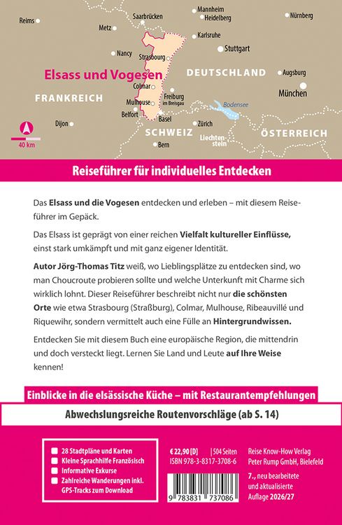 Produktbild: Reise Know-How Reisef&uuml;hrer Elsass und Vogesen