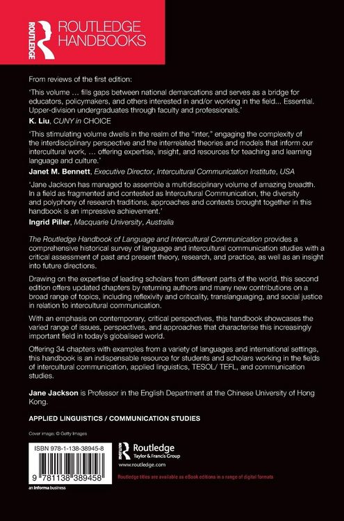 Produktbild: The Routledge Handbook of Language and Intercultural Communication