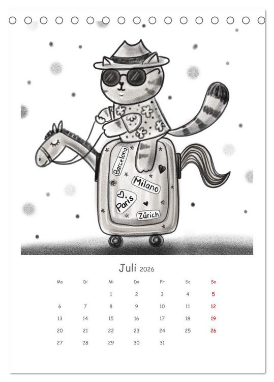 Produktbild: LEOPOLD DER DRITTE - Ein unglaublich liebenswerter Kater (Tischkalender 2026 DIN A5 hoch), CALVENDO Monatskalender