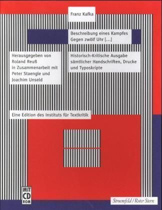 Produktbild: Historisch-Kritische Ausgabe sämtlicher Handschriften, Drucke und... / FKA Beschreibung eines Kampfes, Gegen zwölf Uhr [...]