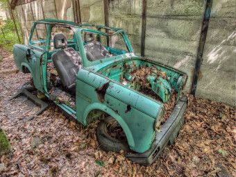 Produktbild: CALVENDO Puzzle Rostlaube - Trabant | 1000 Teile Lege-Gr&ouml;&szlig;e 64x48cm Foto-Puzzle f&uuml;r gl&uuml;ckliche Stunden