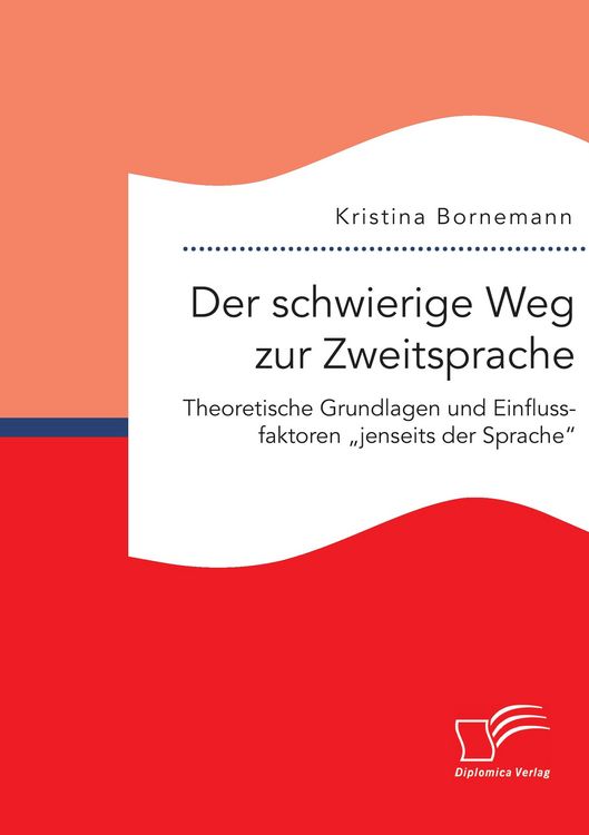 Produktbild: Der schwierige Weg zur Zweitsprache: Theoretische Grundlagen und Einflussfaktoren "jenseits der Sprache"