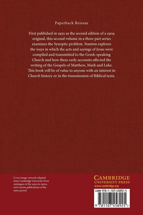 Produktbild: The Gospels as Historical Documents, Part 2, the Synoptic Gospels