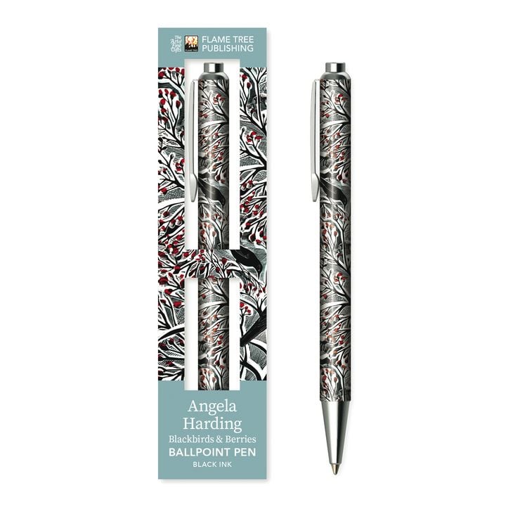 Produktbild: Premium Kugelschreiber: Angela Harding, Amseln und Beeren