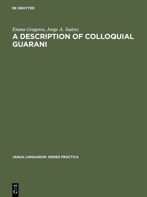 Produktbild: A description of colloquial Guarani