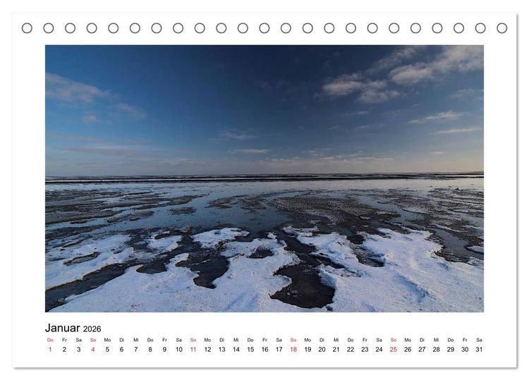 Produktbild: Sylt - Tage am Meer (Tischkalender 2026 DIN A5 quer), CALVENDO Monatskalender