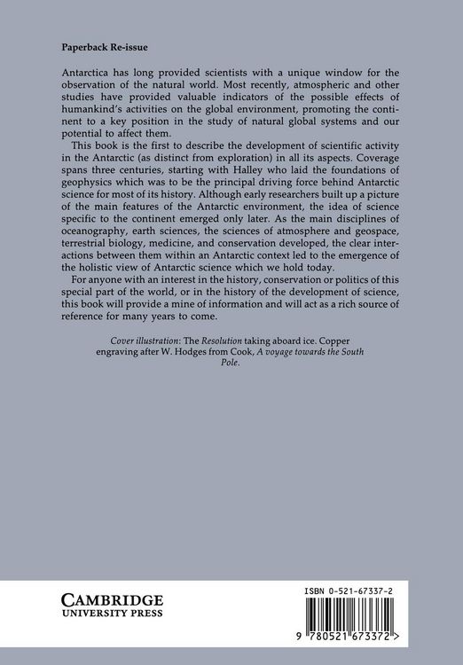 Produktbild: A History of Antarctic Science