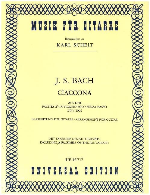 Produktbild: Bach, J: Chaconne
