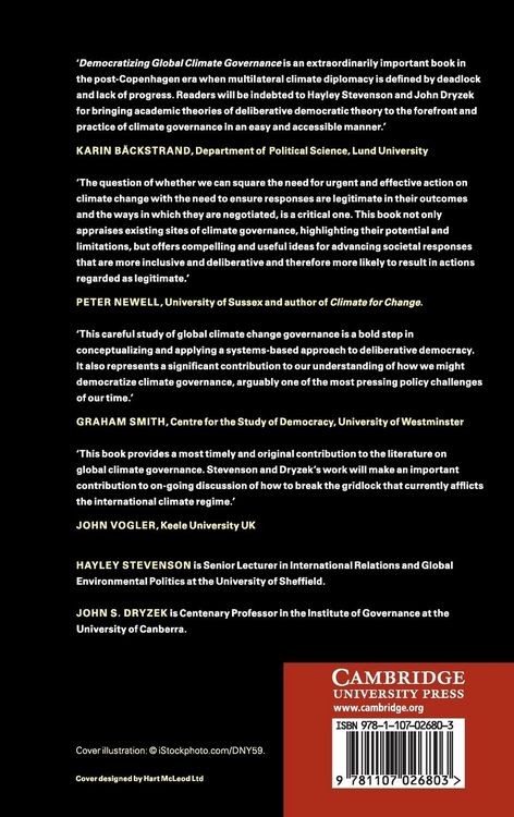 Produktbild: Democratizing Global Climate Governance
