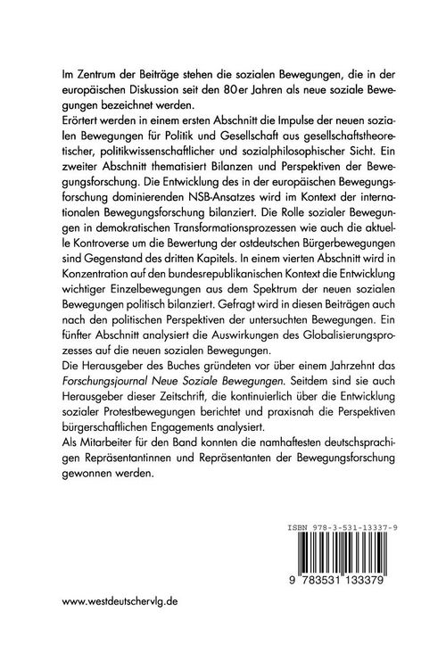 Produktbild: Neue soziale Bewegungen