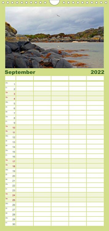 Produktbild: Familienplaner Western Highlands - Schottland (Wandkalender 2022 , 21 cm x 45 cm, hoch)