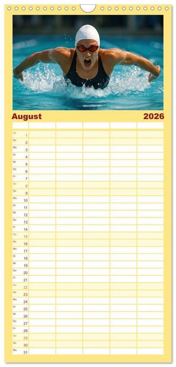 Produktbild: Familienplaner 2026 - Spirit of Motion mit 5 Spalten (Wandkalender, 21 x 45 cm) CALVENDO