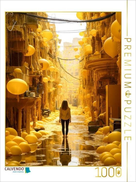 Produktbild: CALVENDO Puzzle Gelb - die Farbe der Wi&szlig;begierde | 1000 Teile Lege-Gr&ouml;&szlig;e 64x48cm Foto-Puzzle f&uuml;r gl&uuml;ckliche Stunden
