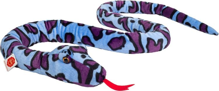 Produktbild: Teddy Hermann 923091 - Schlange lila-blau gemustert, Pl&uuml;schtier, 175 cm