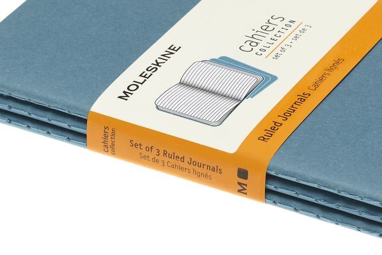 Produktbild: Moleskine Cahier Pocket/A6, 3er Set, Liniert, Lebhaftes Blau