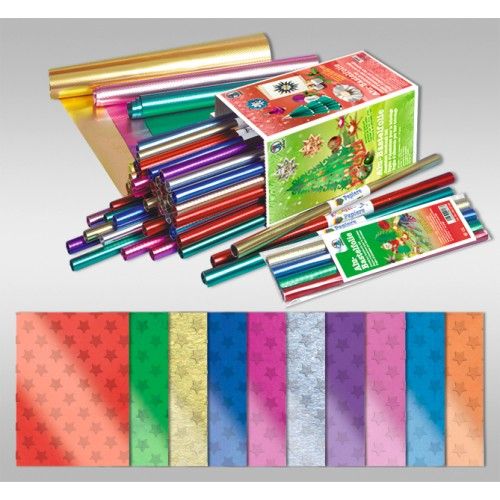 Produktbild: URSUS Alu-Folie Alu-Sternchenfolie Rolle 30 x 50 cm