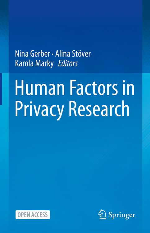 Produktbild: Human Factors in Privacy Research