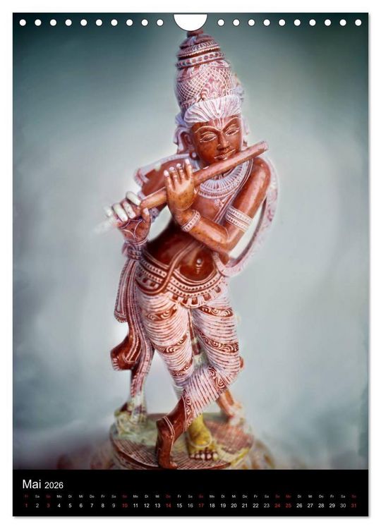Produktbild: SKULPTUREN Hinduistische G&ouml;ttinnen und G&ouml;tter &bull; Buddhas (Wandkalender 2026 DIN A4 hoch), CALVENDO Monatskalender