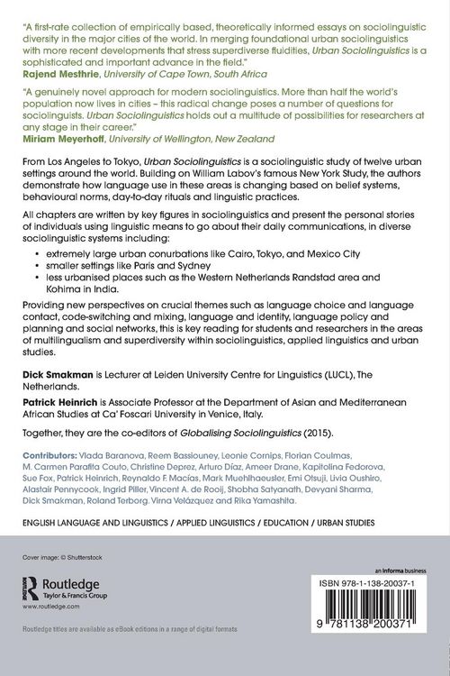 Produktbild: Urban Sociolinguistics