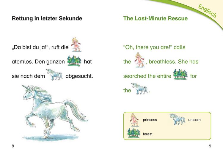 Produktbild: Bildermaus - Mit Bildern Englisch lernen- Geschichten vom kleinen Einhorn - Little Unicorn Stories