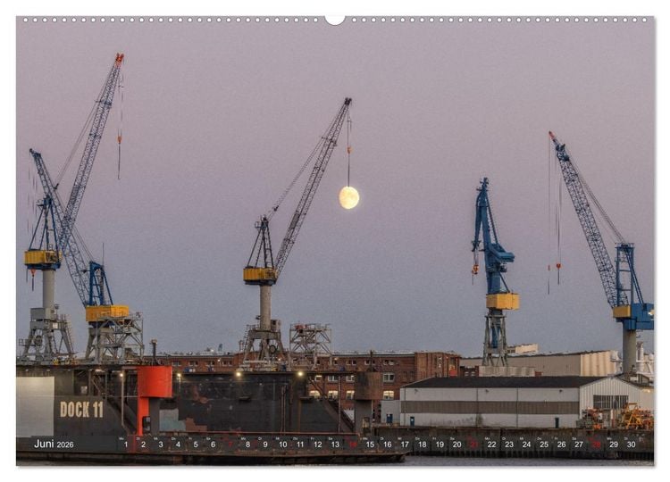 Produktbild: Hamburg - Die Weltstadt an der Waterkant (hochwertiger Premium Wandkalender 2026 DIN A2 quer), Kunstdruck in Hochglanz