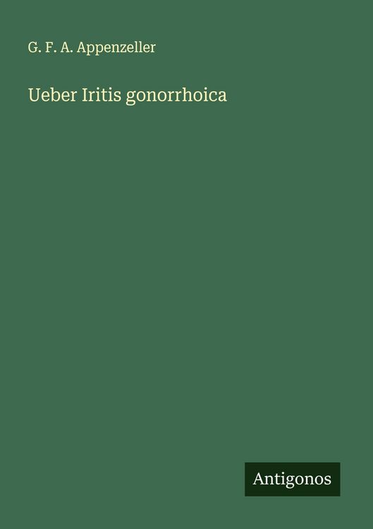Produktbild: Ueber Iritis gonorrhoica