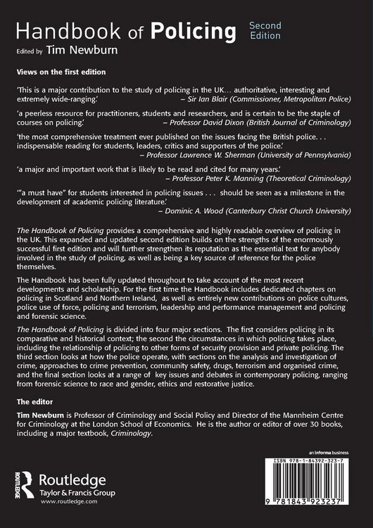 Produktbild: Handbook of Policing