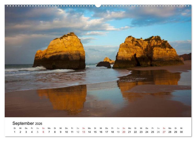 Produktbild: K&uuml;sten - Kunst der Meere (Wandkalender 2026 DIN A2 quer), CALVENDO Monatskalender