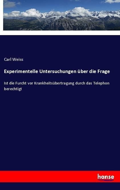 Produktbild: Experimentelle Untersuchungen &uuml;ber die Frage