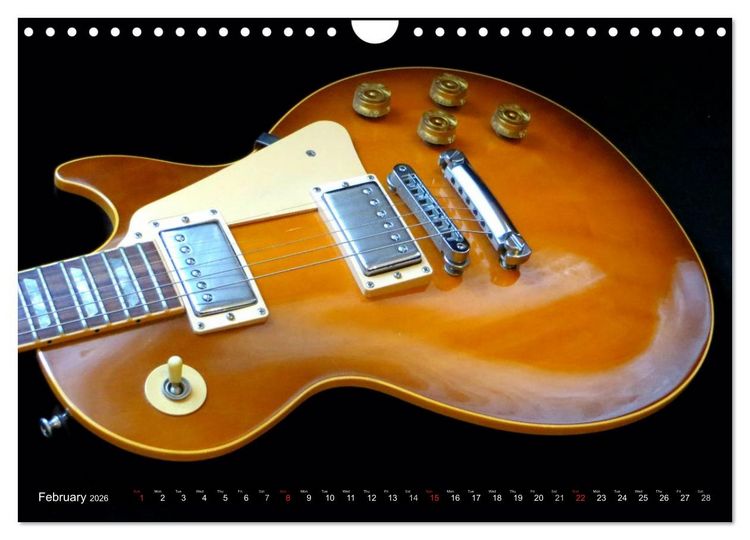 Produktbild: ROCK GUITARS Snapshots (Wall Calendar 2026 DIN A4 landscape), CALVENDO 12 Month Wall Calendar