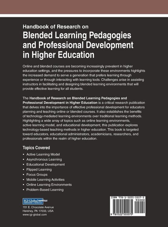 Produktbild: Handbook of Research on Blended Learning Pedagogies and Professional Development in Higher Education