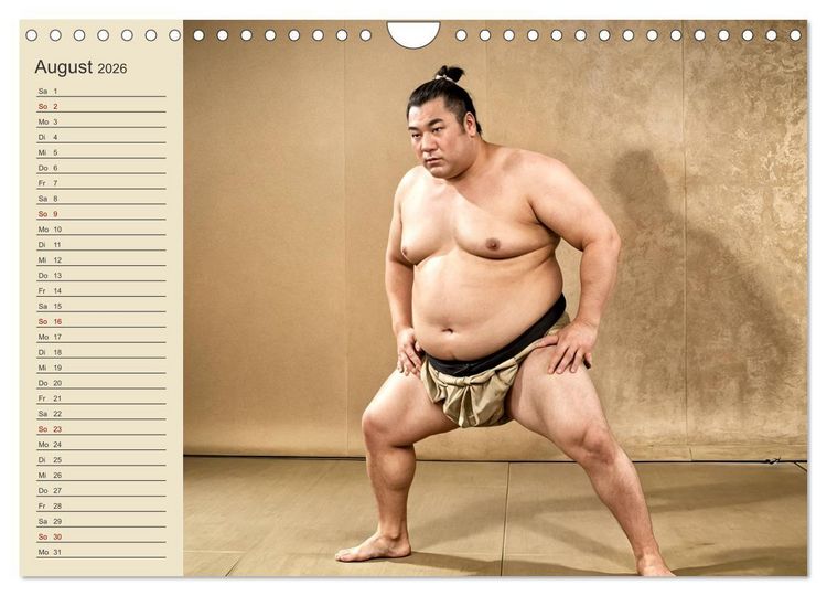 Produktbild: KI Sumo-K&auml;mpfer Im Ring der Giganten (Wandkalender 2026 DIN A4 quer), CALVENDO Monatskalender