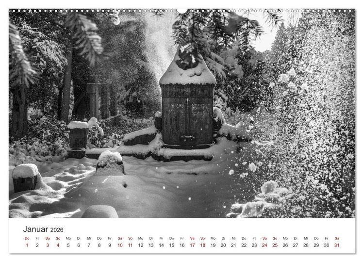 Produktbild: Wachgek&uuml;sst - Vom Zauber der Vergangenheit - S&uuml;dwestkirchhof Stahnsdorf (Wandkalender 2026 DIN A2 quer), CALVENDO Monatskalender