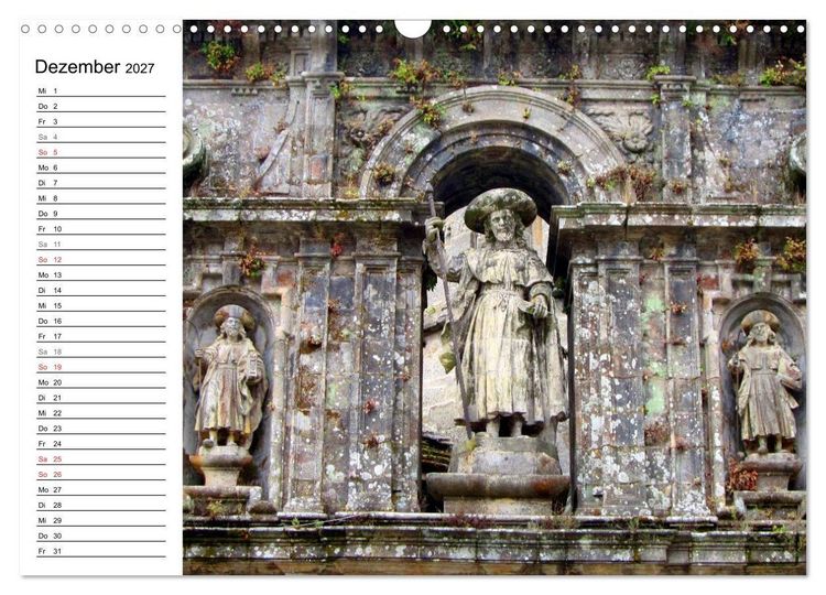 Produktbild: Jakobsweg - Camino Portugues (Wandkalender 2027 DIN A3 quer), CALVENDO Monatskalender