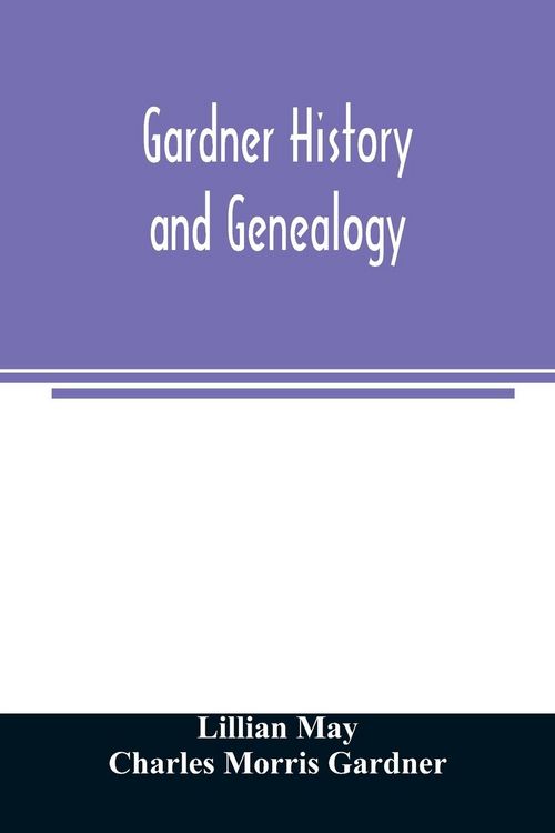 Produktbild: Gardner history and genealogy